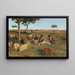 La tonte des moutons - Stefano Bruzzi — gerahmtes Bild an der Wand