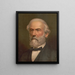 Portrait im Profil von Robert Edward Lee von vorne - Strobridge Co Lith — gerahmtes Bild an der Wand