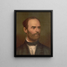 Portrait im Profil von William T. Sherman - Strobridge Co Lith — gerahmtes Bild an der Wand