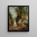 Mittagessen in einem Park - Atelier von Nicolas Lancret — gerahmtes Bild an der Wand