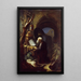 Ein betender Einsiedler - Gerrit Dou Atelier — gerahmtes Bild an der Wand