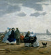 am Strand von Dieppe - Eugène Boudin — Ansicht des Kunstwerks