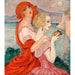 Reproduktion des Gemäldes Auf der Straße nach Anacapri - Gerda Wegener
