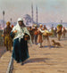 Sur le pont de Galata, Constantinople - Fausto Zonaro — Ansicht des Kunstwerks