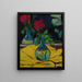 Die Rose im Spiegel - Suzanne Valadon — gerahmtes Bild an der Wand