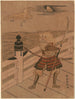 Benkei und Heron auf der Brücke - Suzuki Harunobu — Ansicht des Kunstwerks