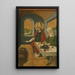 Saint Remi remplissant le tonneau de vin - Schweizer Maler — gerahmtes Bild an der Wand