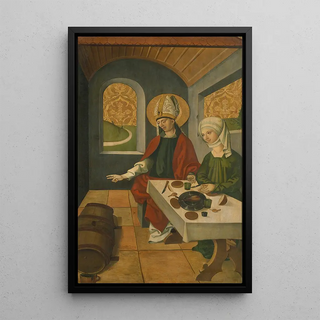 Swiss Painter - Saint Remigius Replenishing the Barrel of Wine.webp