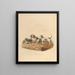 Der Beagle - Sydenham Edwards — gerahmtes Bild an der Wand