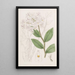 Der Dendrobium mit drei Knöpfen - Sydenham Edwards — gerahmtes Bild an der Wand