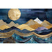 Reproduktion des Gemäldes Symphonie Nocturne in Gold und Azur | Collage