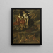 Diane und Virtus bestrafen Venus und Bacchus - T. van Malsen — gerahmtes Bild an der Wand