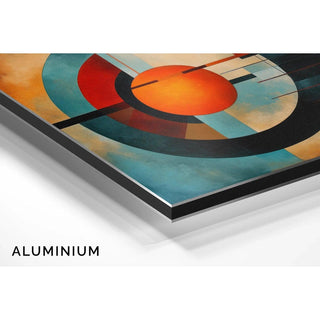Tableau Abstrait – Éloge de la Symétrie | Affiche Murale Géométrique aux Couleurs Vives et Formes Équilibrées | Déco Moderne pour Bureau ou Salon