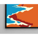 Gemälde Coloré – Zebraskalifen unter Himmel | Poster Minimalistische Küstenlandschaft | Moderne Dekoration für Wohnzimmer, Schlafzimmer oder Büro