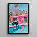 Gemälde Panther Schwarz und Villa Rose - Moderne Flucht
