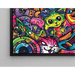 Pop Art-Gemälde – Jungle Féline | Poster Bunte Fantasietiere