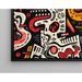 Pop Art – Zersplittertes Gesicht | Poster Abstrakte Farbige Grafikstil Roh