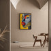 Pop Art – Gesicht Pop | Poster Buntes Grafikdesign im Lichtenstein-Stil