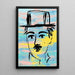Street Art Gemälde – Charlie Chaplin Pastell | Poster Pop Art Bunt im Minimalistischen Stil