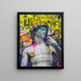 Street Art – David Punk Pop | Poster Graffiti in buntem Stil der urbanen Kunst
