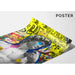 Street Art – David Punk Pop | Poster Graffiti in buntem Stil der urbanen Kunst