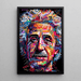 Street Art-Poster – Modernes Einstein-Mosaik | Poster farbiges typografisches Porträt