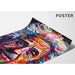 Street Art-Poster – Modernes Einstein-Mosaik | Poster farbiges typografisches Porträt