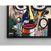 Street Art – Zerbrochenes Gesicht | Poster Abstrakte urbane Mehrfarbige | Poster Moderner zeitgenössischer expressiver Kunst