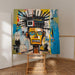 Street Art Poster – Mechanisches Straßenbild | Wandposter im Pop Art Stil Basquiat