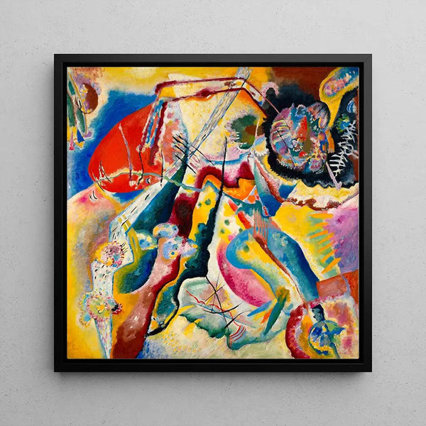 Tableau à la Tache Rouge - Wassily Kandinsky | Reproduction Tableau Décoration murale affiche copie