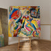 Reproduktion des Gemäldes mit rotem Fleck - Wassily Kandinsky