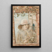 Fenster mit Blumen - Tadeusz Makowski — gerahmtes Bild an der Wand