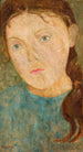Mädchen mit roten Zopf - Tadeusz Makowski — Ansicht des Kunstwerks