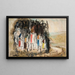 Kindergruppe - Tadeusz Makowski — gerahmtes Bild an der Wand