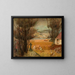 Ernte in einem Feld - Tadeusz Makowski — gerahmtes Bild an der Wand