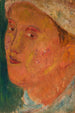 Kopf eines Mädchens mit Hut - Tadeusz Makowski — Ansicht des Kunstwerks