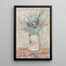 Iris in einer weißen Vase - Tadeusz Makowski — gerahmtes Bild an der Wand