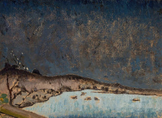 Landschaft mit Wolken - Tadeusz Makowski — Ansicht des Kunstwerks