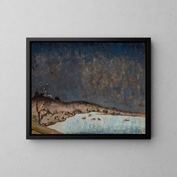 Landschaft mit Wolken - Tadeusz Makowski — gerahmtes Bild an der Wand