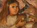 Kleine Mädchen mit einer Ziege - Tadeusz Makowski — Ansicht des Kunstwerks