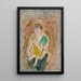 Mutter und Kind - Tadeusz Makowski — gerahmtes Bild an der Wand