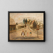 Landschaft Normandie in Breuilpont - Tadeusz Makowski — gerahmtes Bild an der Wand