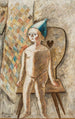 Kleine nackte Mädchen mit blauer Mütze - Tadeusz Makowski — Ansicht des Kunstwerks