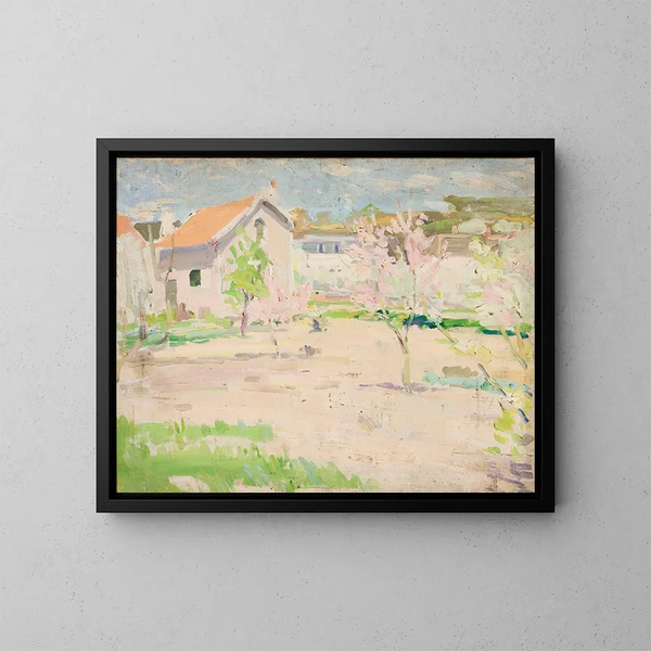Frühlingslandschaft - Tadeusz Makowski — gerahmtes Bild an der Wand