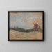 Landschaft mit Windmühlen - Tadeusz Makowski — gerahmtes Bild an der Wand