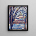 Winterlandschaft vom Kirche aus - Tadeusz Makowski — gerahmtes Bild an der Wand