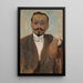 Portrait des Bildhauers Bolesław Bażukiewicz - Tadeusz Makowski — gerahmtes Bild an der Wand