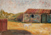 Ländliche Farm mit einem weißen Fohlen - Tadeusz Makowski — Ansicht des Kunstwerks