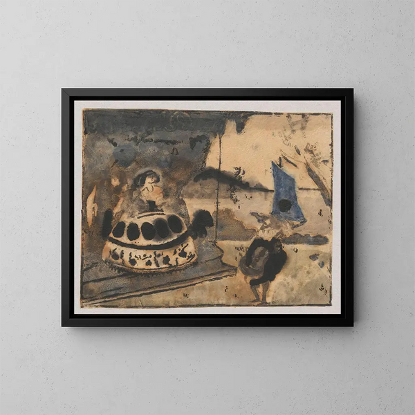 Sérénade - Tadeusz Makowski — gerahmtes Bild an der Wand