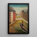 Navire dans une ville - Tadeusz Makowski — gerahmtes Bild an der Wand